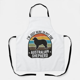 Australischer Schäferhund Haustierliebhaber Vintag Schürze