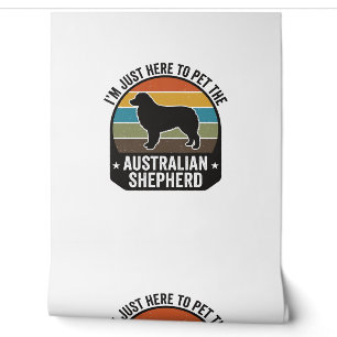 Australischer Schäferhund Haustierliebhaber Vintag Tapete