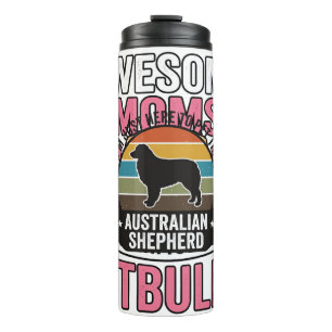 Australischer Schäferhund Haustierliebhaber Vintag Thermosbecher