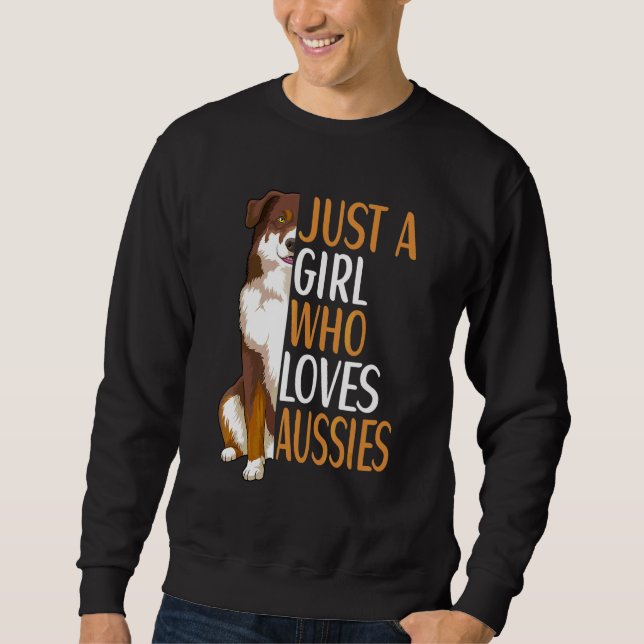 Australischer Schäferhund-Hund Aussie Besitzer Sweatshirt (Vorderseite)