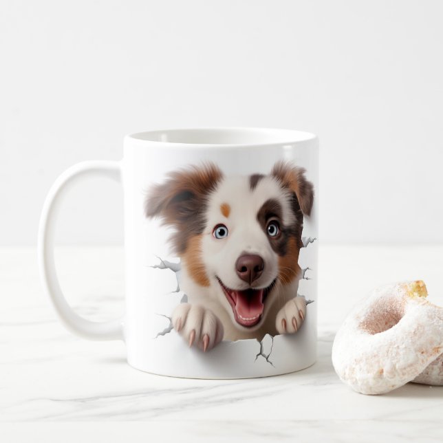 Australischer Schäferhund  Kaffeetasse (Mit Donut)