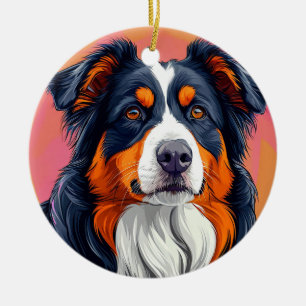 Australischer Schäferhund Keramik Ornament