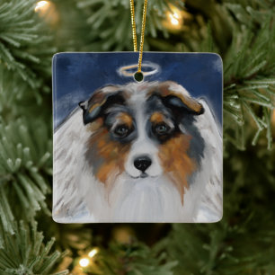 Australischer Schäferhund Keramikornament