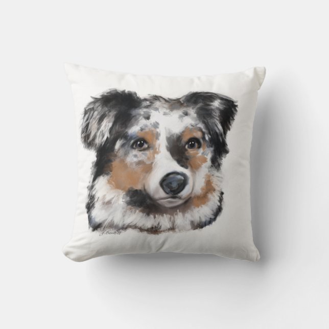 Australischer Schäferhund Kissen (Vorderseite)