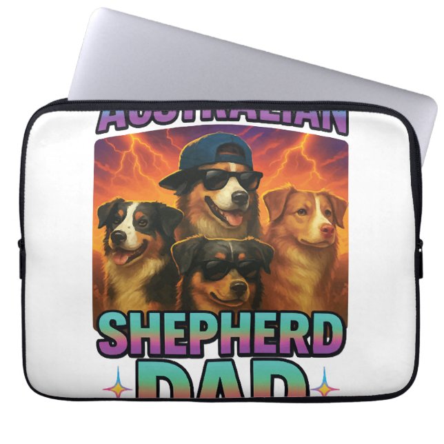 Australischer Schäferhund Laptopschutzhülle (Vorderseite)