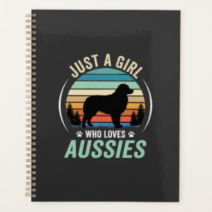 Australischer Schäferhund Liebhaber Retro Sonnenun Planer