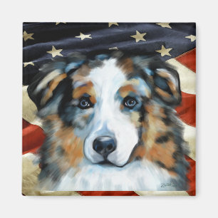 Australischer Schäferhund Magnet