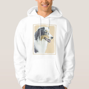 Australischer Schäferhund Malerei - Originale Hund Hoodie