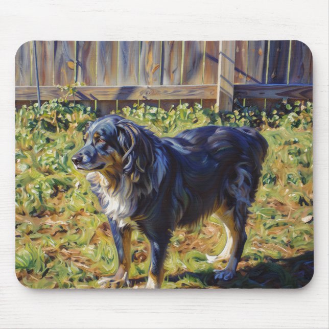 Australischer Schäferhund Merle  Mousepad (Vorne)