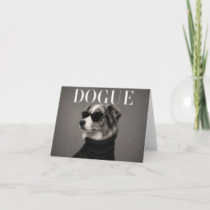 Australischer Schäferhund Modeporträt Dankeschön A Dankeskarte