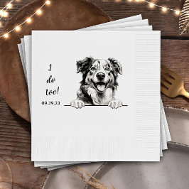 Australischer Schäferhund Personalisiert I Do Too Serviette