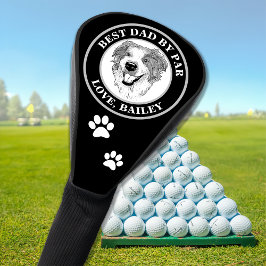 Australischer Schäferhund Personalisiert Zeichnend Golf Headcover