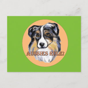 AUSTRALISCHER SCHÄFERHUND POSTKARTE