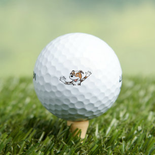 Australischer Schäferhund Red Merle winkend Cartoo Golfball