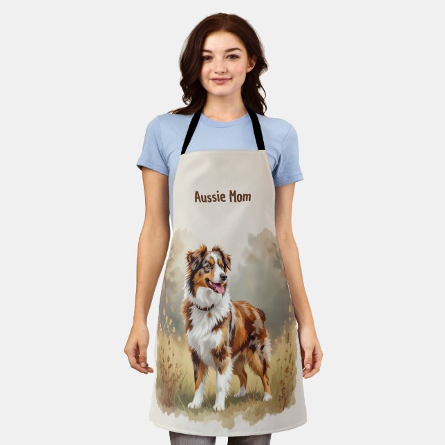 Australischer Schäferhund Rot Merle Aussie Schürze (Getragen)