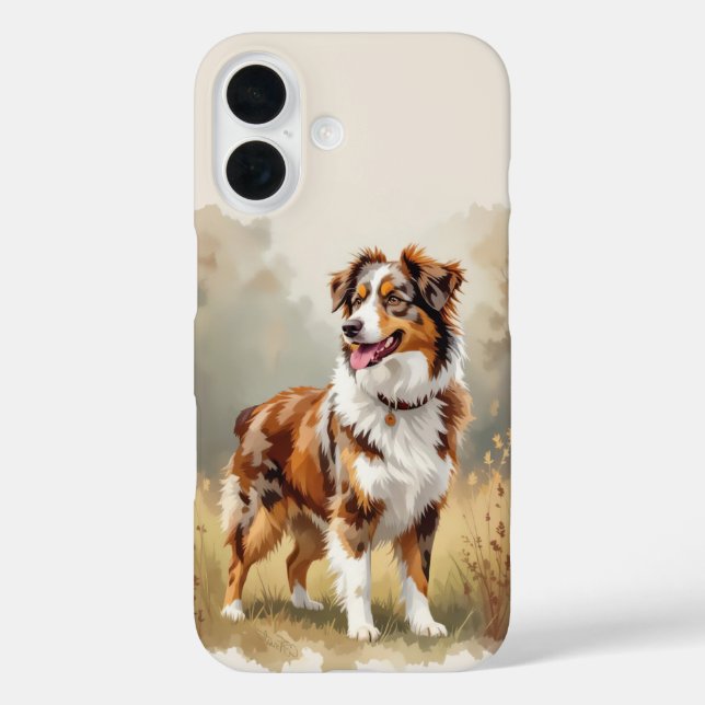 Australischer Schäferhund Roter Merle Aussie Case-Mate iPhone Hülle (Rückseite)
