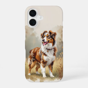 Australischer Schäferhund Roter Merle Aussie iPhone 16 Hülle