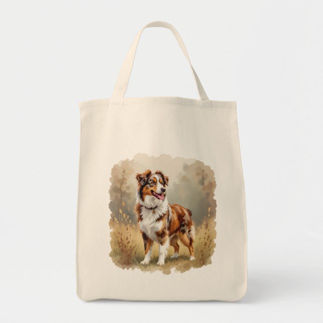 Australischer Schäferhund Roter Merle Aussie Tragetasche (Vorne)