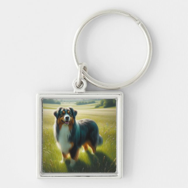 Australischer Schäferhund Schlüsselanhänger (Vorne)