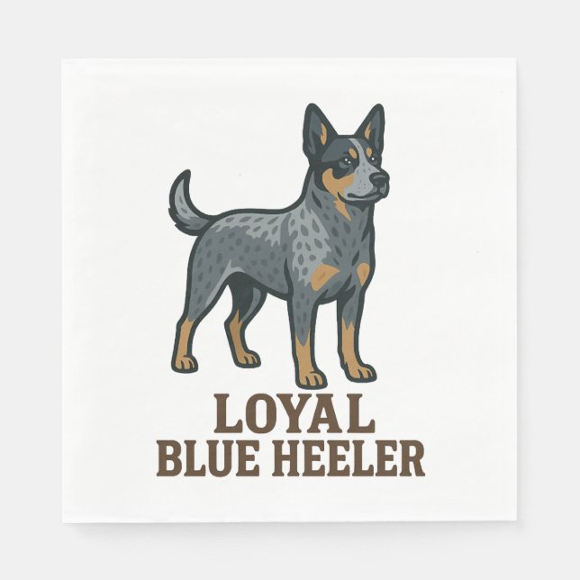 Australischer Schäferhund Serviette (Vorderseite)