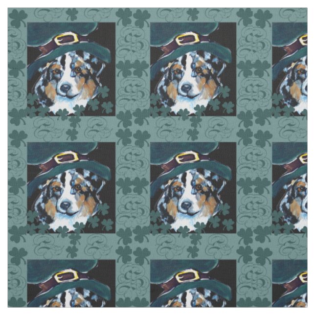 AUSTRALISCHER SCHÄFERHUND STOFF (Muster)