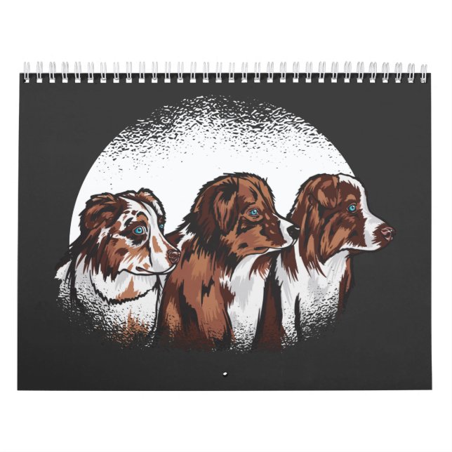 Australischer Schäferhund-T - Shirt Kalender (Titelbild)