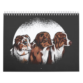 Australischer Schäferhund-T - Shirt Kalender