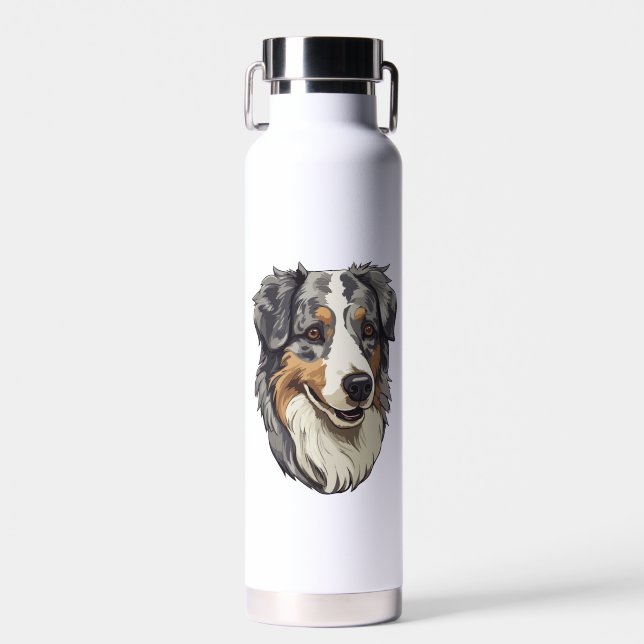 Australischer Schäferhund Trinkflasche (Vorne)