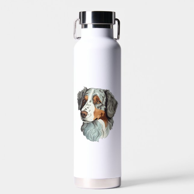 Australischer Schäferhund Trinkflasche (Vorne)