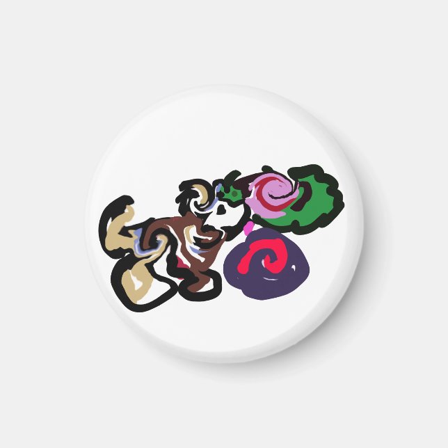 Australischer Schäferhund und Rosenfreude Magnet (Vorne)