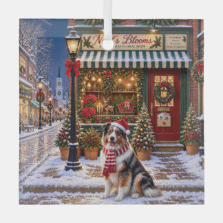 Australischer Schäferhund Urlaub Ornament Aus Glas