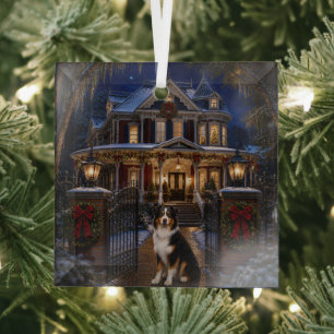 Australischer Schäferhund Urlaub Ornament Aus Glas