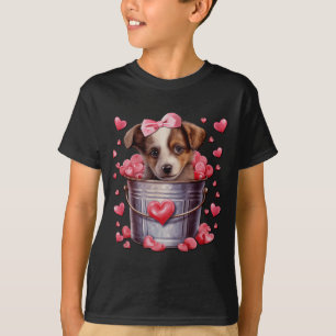 Australischer Schäferhund Valentinstag Welpenliebe T-Shirt