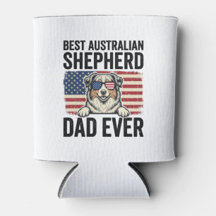 Australischer Schäferhund-Vater Patriotisch Vintag Dosenkühler