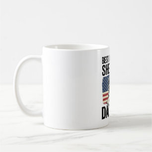 Australischer Schäferhund-Vater Patriotisch Vintag Kaffeetasse