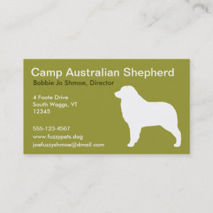 Australischer Schäferhund Visitenkarte