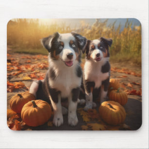 Australischer Schäferhund Welpe Autumn Delight Pum Mousepad
