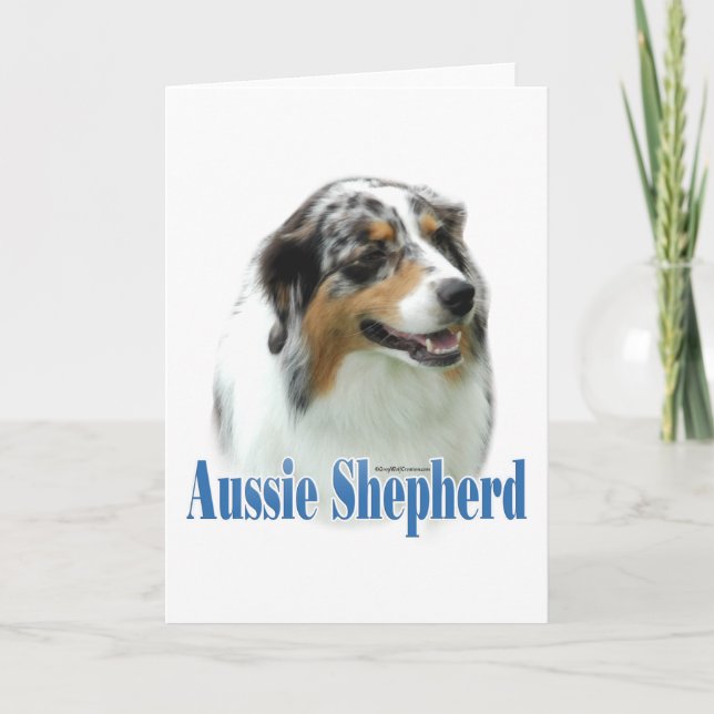 Australischer Schäfername Feiertagskarte (Vorderseite)