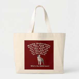 Australischer Schäferplan Jumbo Stoffbeutel