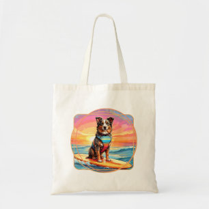 Australischer Schepherd Surfing Dog Tragetasche