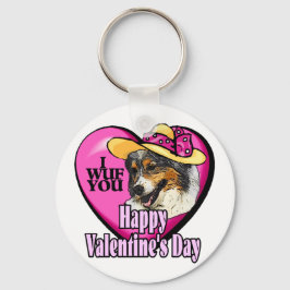 Australischer Schepherd Valentinstag Gifts Schlüsselanhänger
