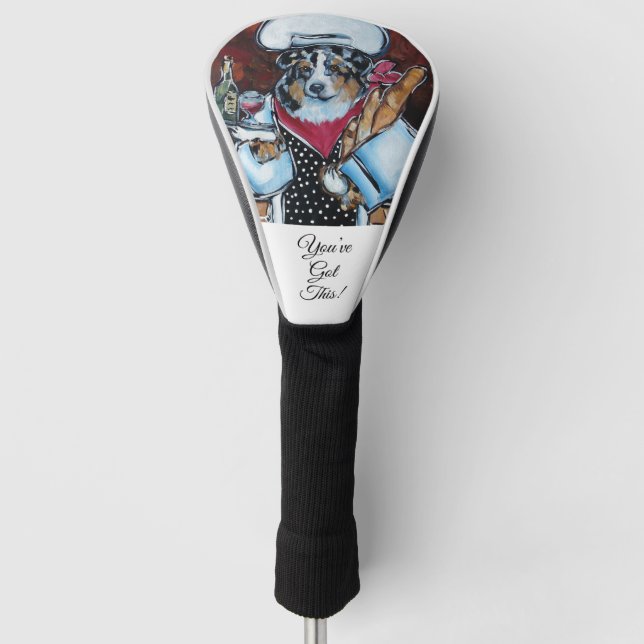 AUSTRALISCHER SHEPHERD-KOCH GOLF HEADCOVER (Vorderseite)