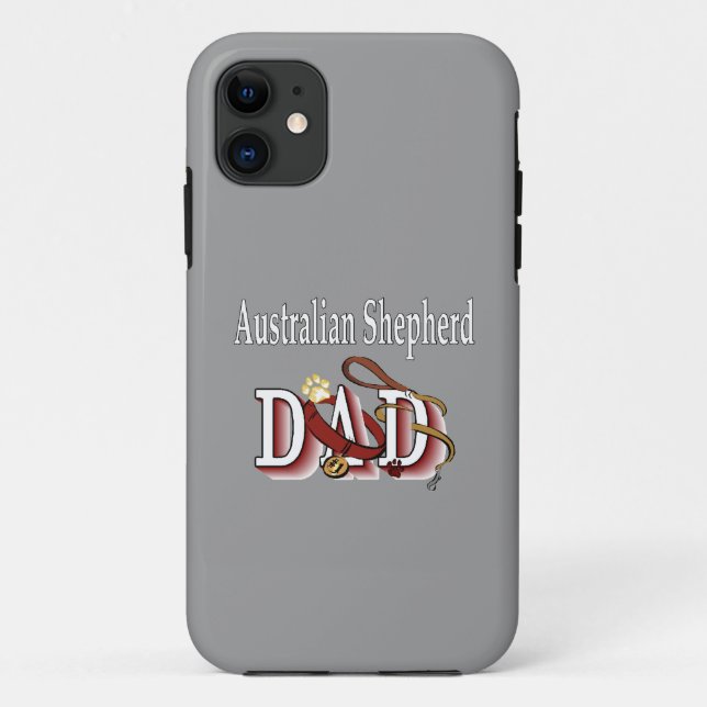 Australischer Shepherd-Vater Case-Mate iPhone Hülle (Rückseite)