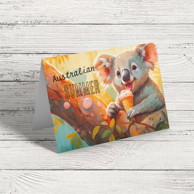 Australischer Sommer, koala Karte anpassbar (Von Creator hochgeladen)