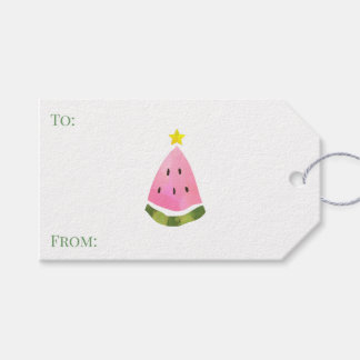 Australischer Sommer Wassermelone Weihnachtsbaum  Geschenkanhänger