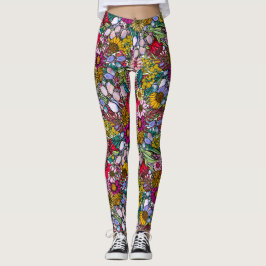 Australischer Sommer-Wildblume-Garten Leggings