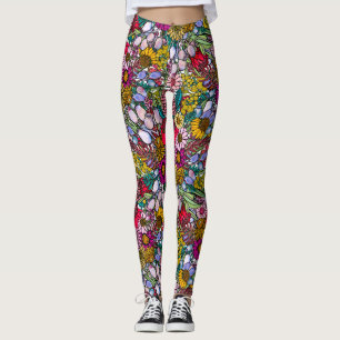 Australischer Sommer-Wildblume-Garten Leggings