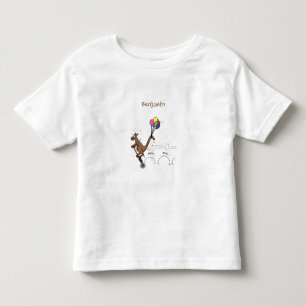 Australischer Spaß Kangaroo Cartoon Illustration Kleinkind T-shirt