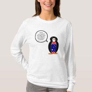 Australischer sprechender Ms. Pinguin Personalisie T-Shirt