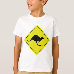 australischer Straßenschildkänguruh Australien T-Shirt